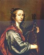 MIJTENS, Jan Lady Playing the Lute stg oil painting artist